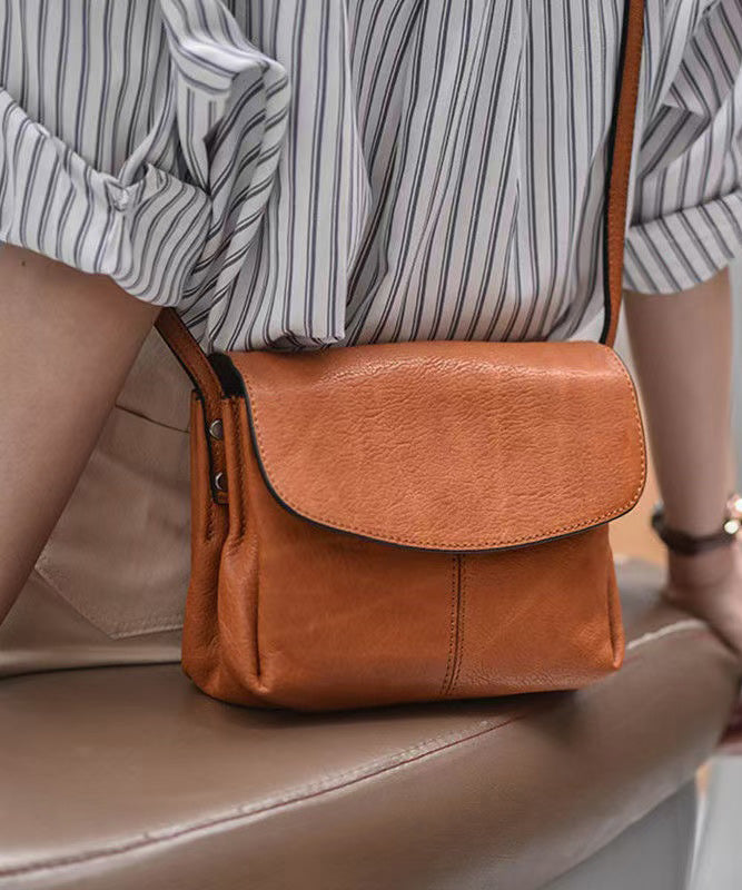 Retro Chocolate CrossBody Leather Fabric Messenger Bag