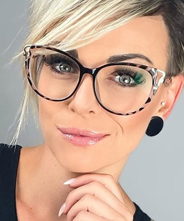 Retro Leopard Print Full Frame Reading Glasses