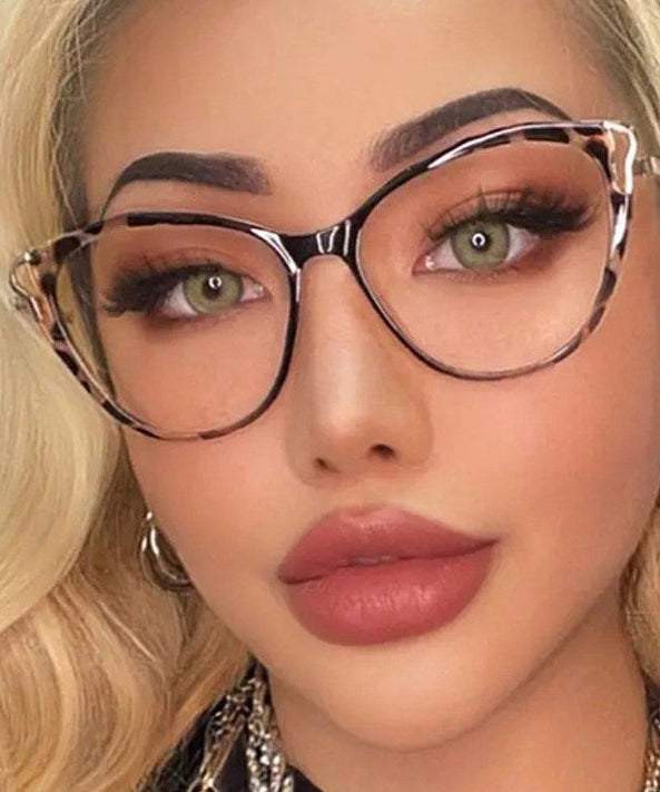 Retro Leopard Print Full Frame Reading Glasses