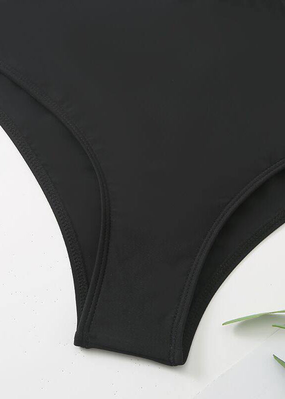Sexy Black Hollow Out Bodysuit Swimwear