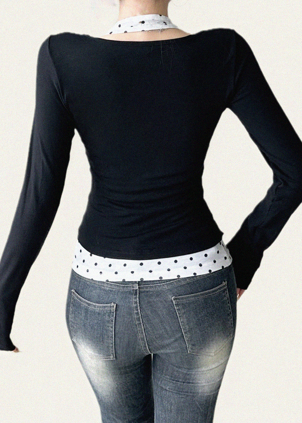 Silm Fit Black Print Cotton Halter Two Pieces Set Spring