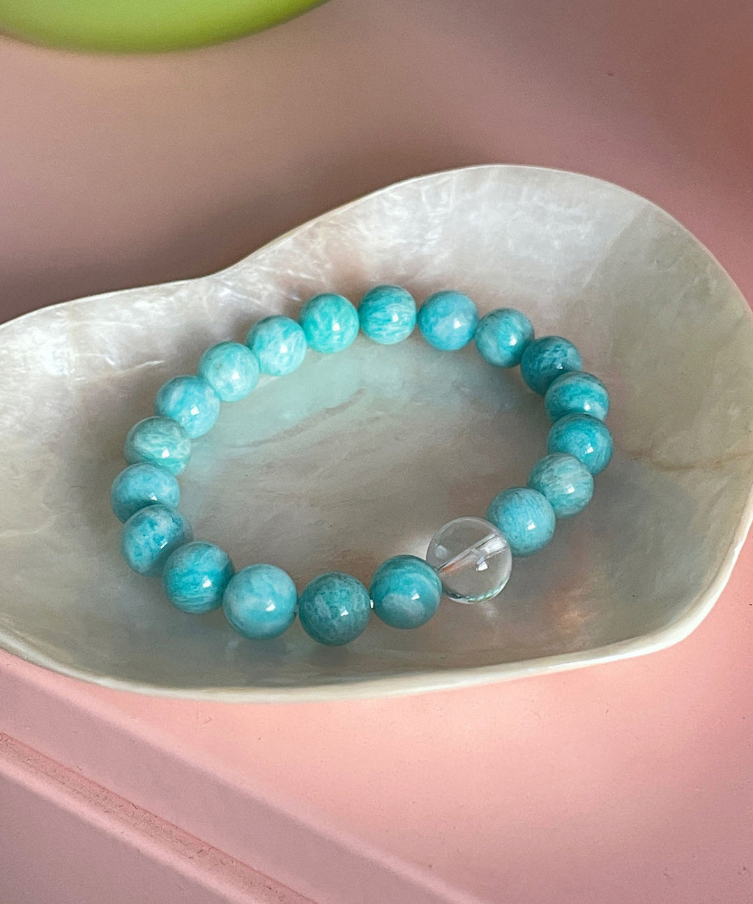 Simple Blue Amazonite Beads Bracelet