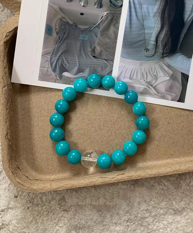 Simple Blue Amazonite Beads Bracelet