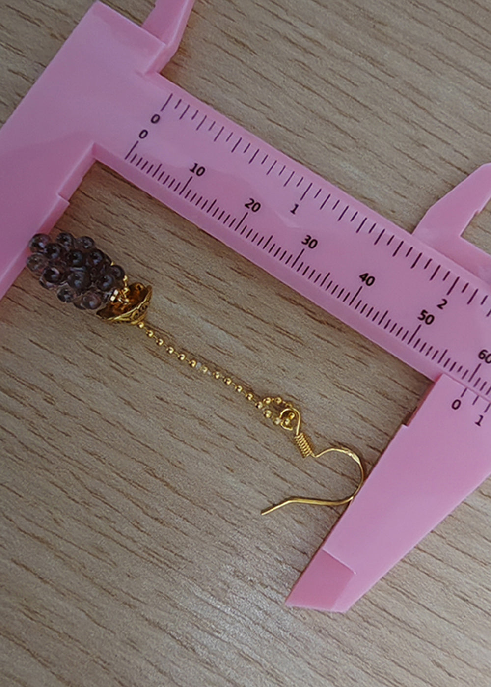 Simple Grapes Acrylic 14K Gold Long Drop Earrings - Omychic
