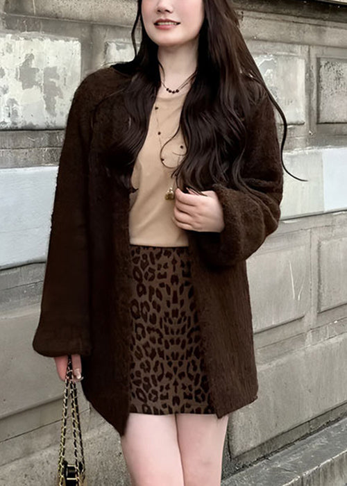 Simple Green V Neck Solid Knit Cardigans Fall