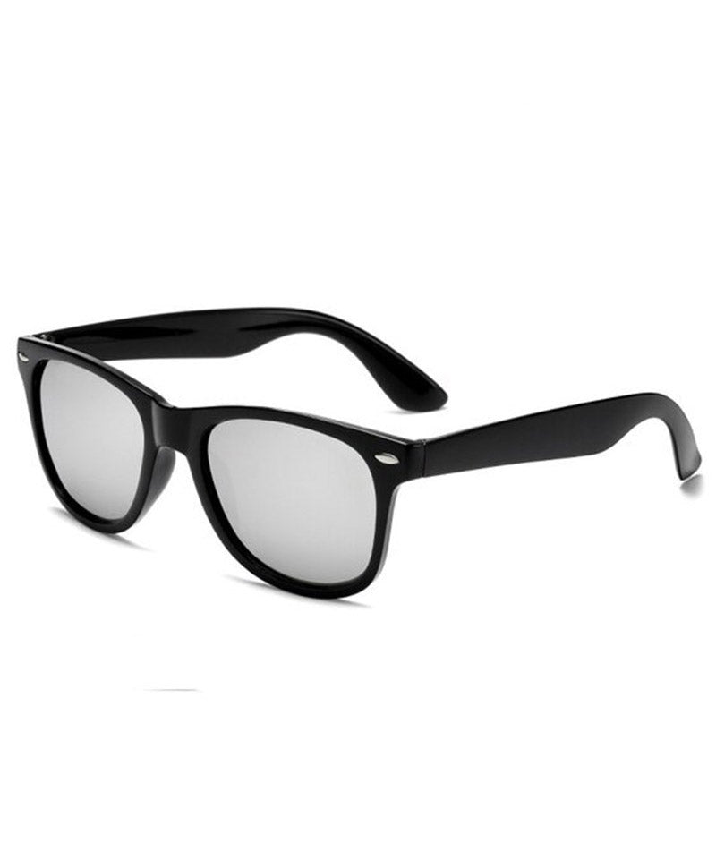 Simple Grey Resin UV Protection Sunglasses