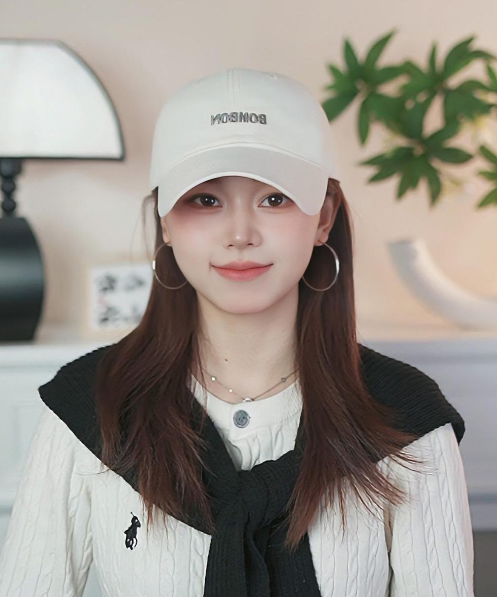 Simple Letter Pink Embroidered Baseball Cap Hat