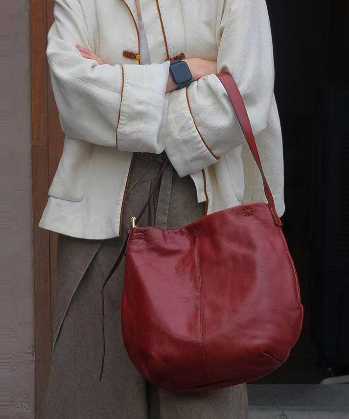 Simple Mulberry Large Capacity Leather Shoulder Bags