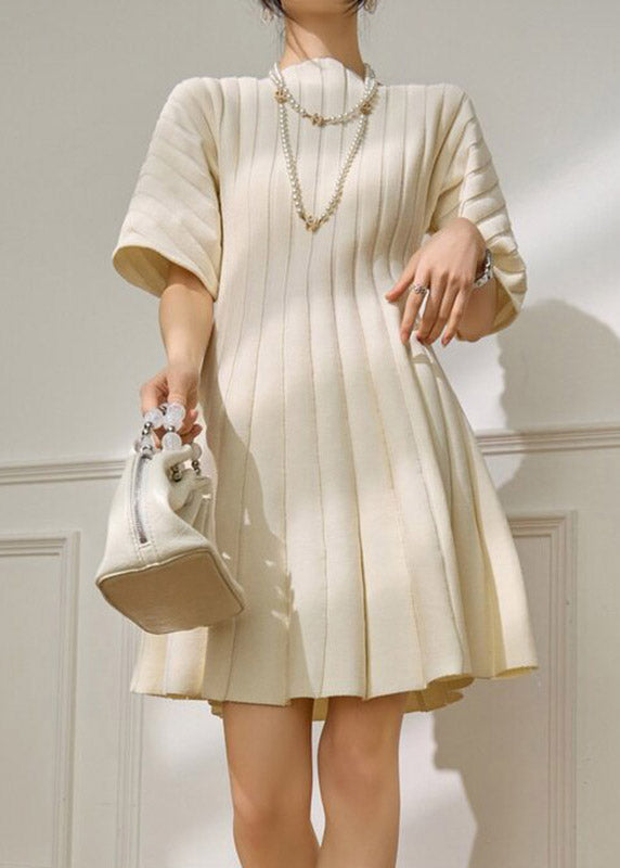 Simple White Striped Holiday Maxi Dress Summer
