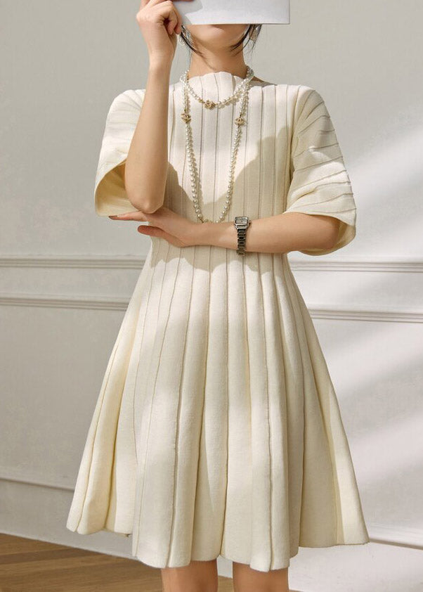 Simple White Striped Holiday Maxi Dress Summer