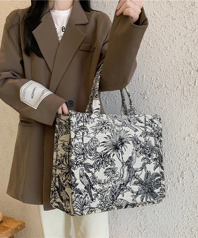 Spring New Jacquard Embroidered Large Capacity Handbag