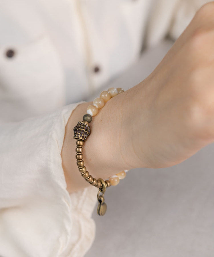Style Alloy Patchwork Shell Unisex Charm Bracelet