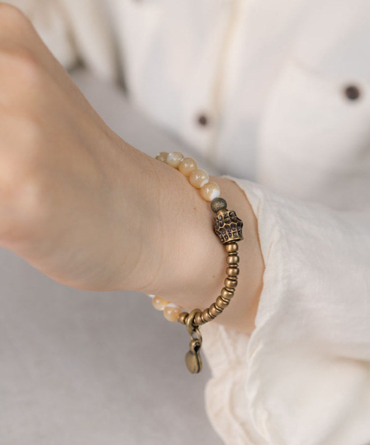 Style Alloy Patchwork Shell Unisex Charm Bracelet