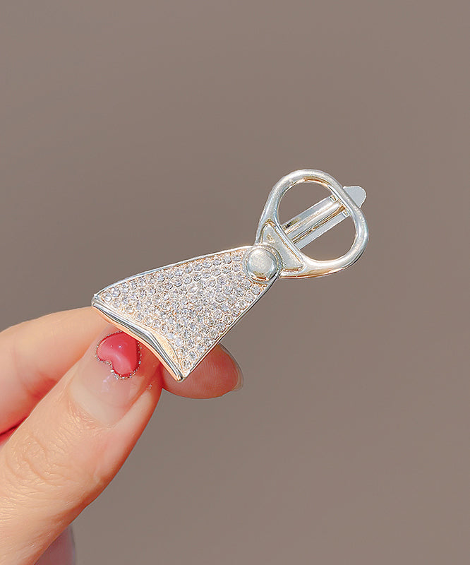 Style Gold Metal Alloy Zircon Hairpin
