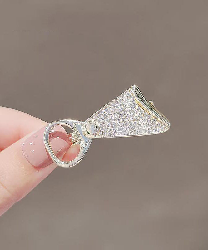 Style Gold Metal Alloy Zircon Hairpin