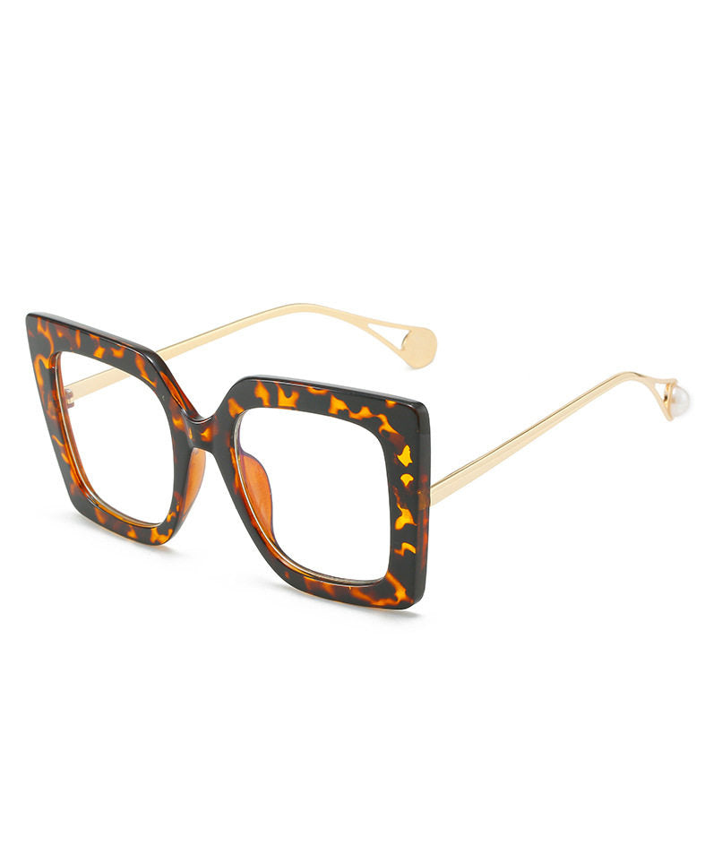 Style Leopard Alloy PC Square Sunglasses