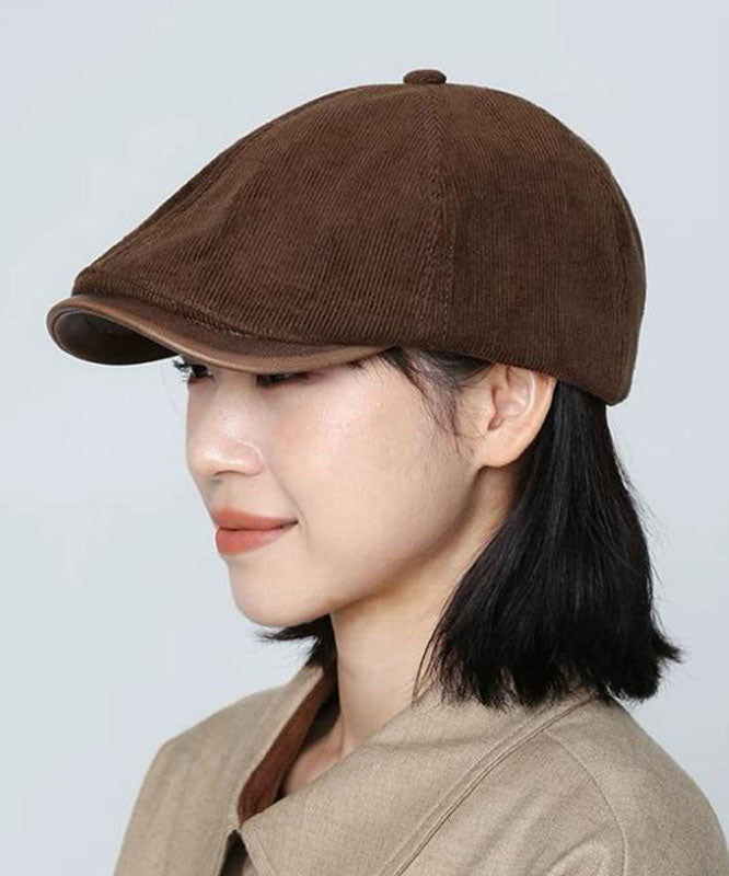 Style Mulberry Versatile Corduroy Breton Hat