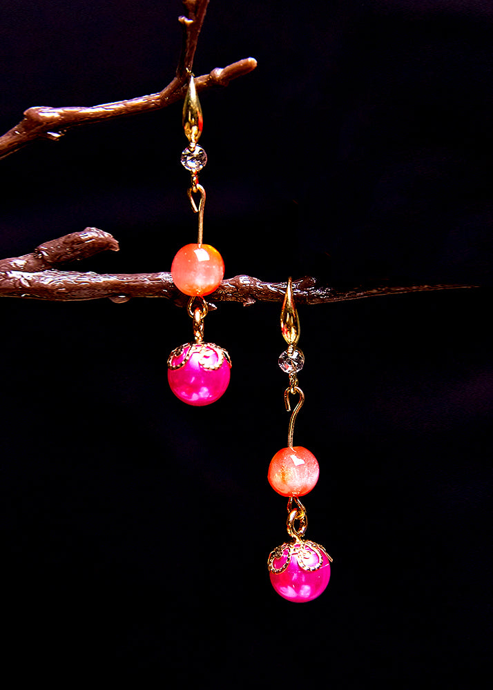Style Rose Acrylic Acrylic Drop Earrings - Omychic
