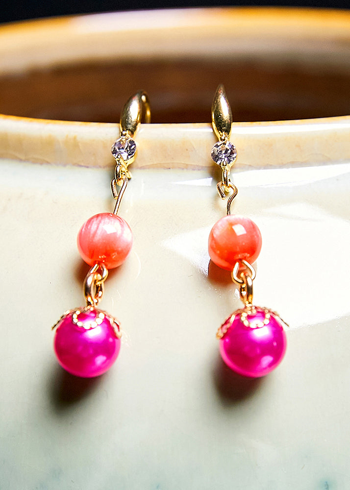 Style Rose Acrylic Acrylic Drop Earrings - Omychic