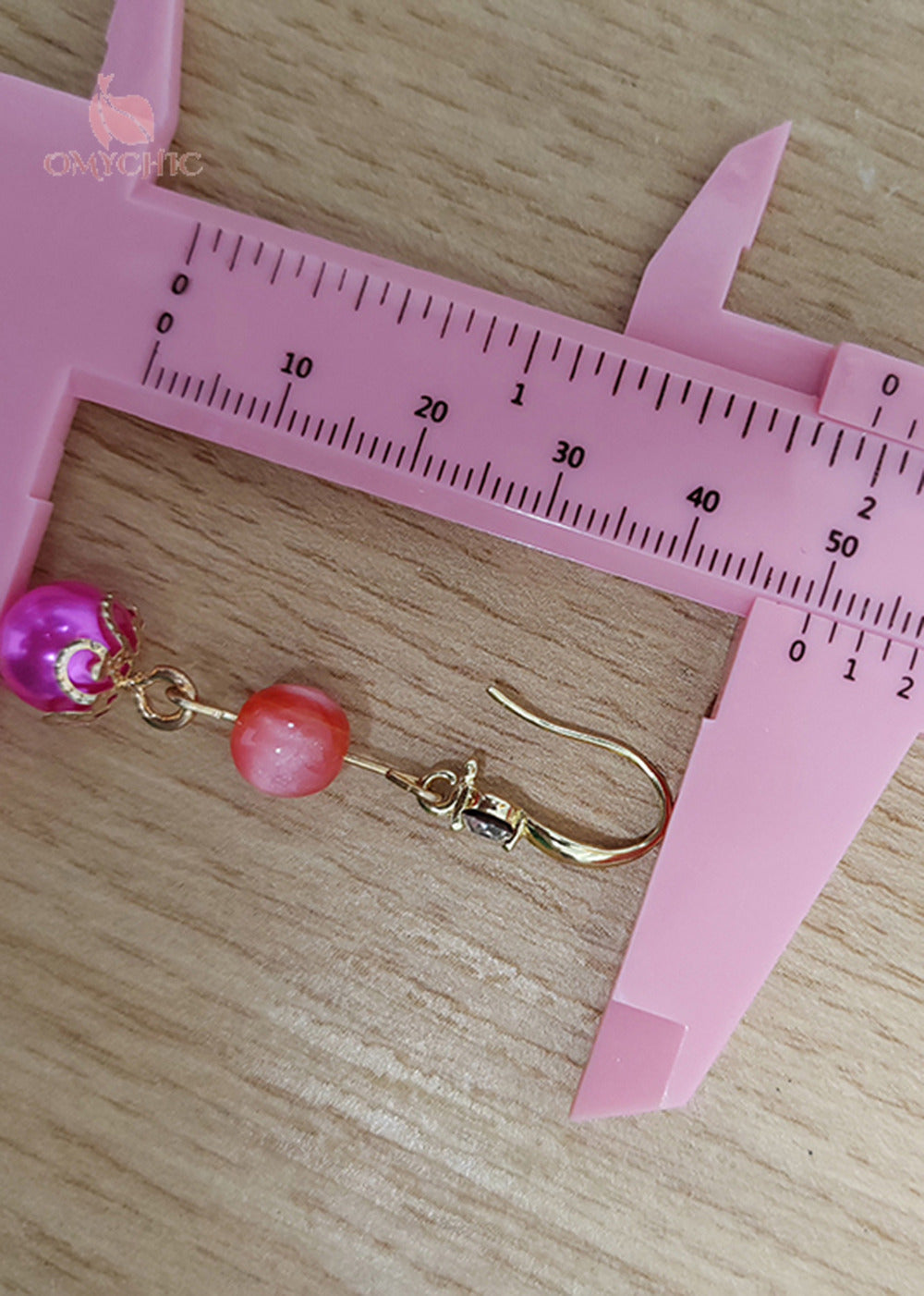 Style Rose Pearl Zircon Long Drop Earrings