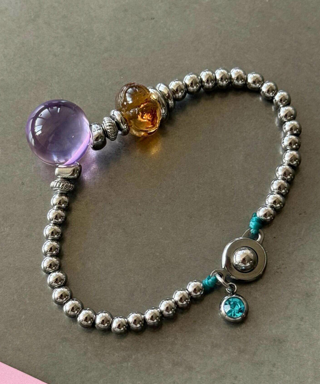 Style Silk Alloy Crystal Charm Bracelet