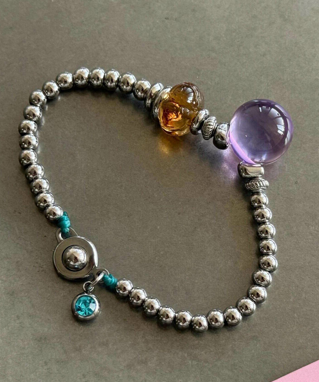Style Silk Alloy Crystal Charm Bracelet