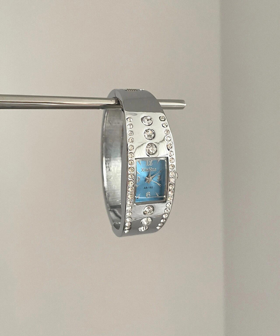 Style Silk Alloy Zircon Organic Glass Watches
