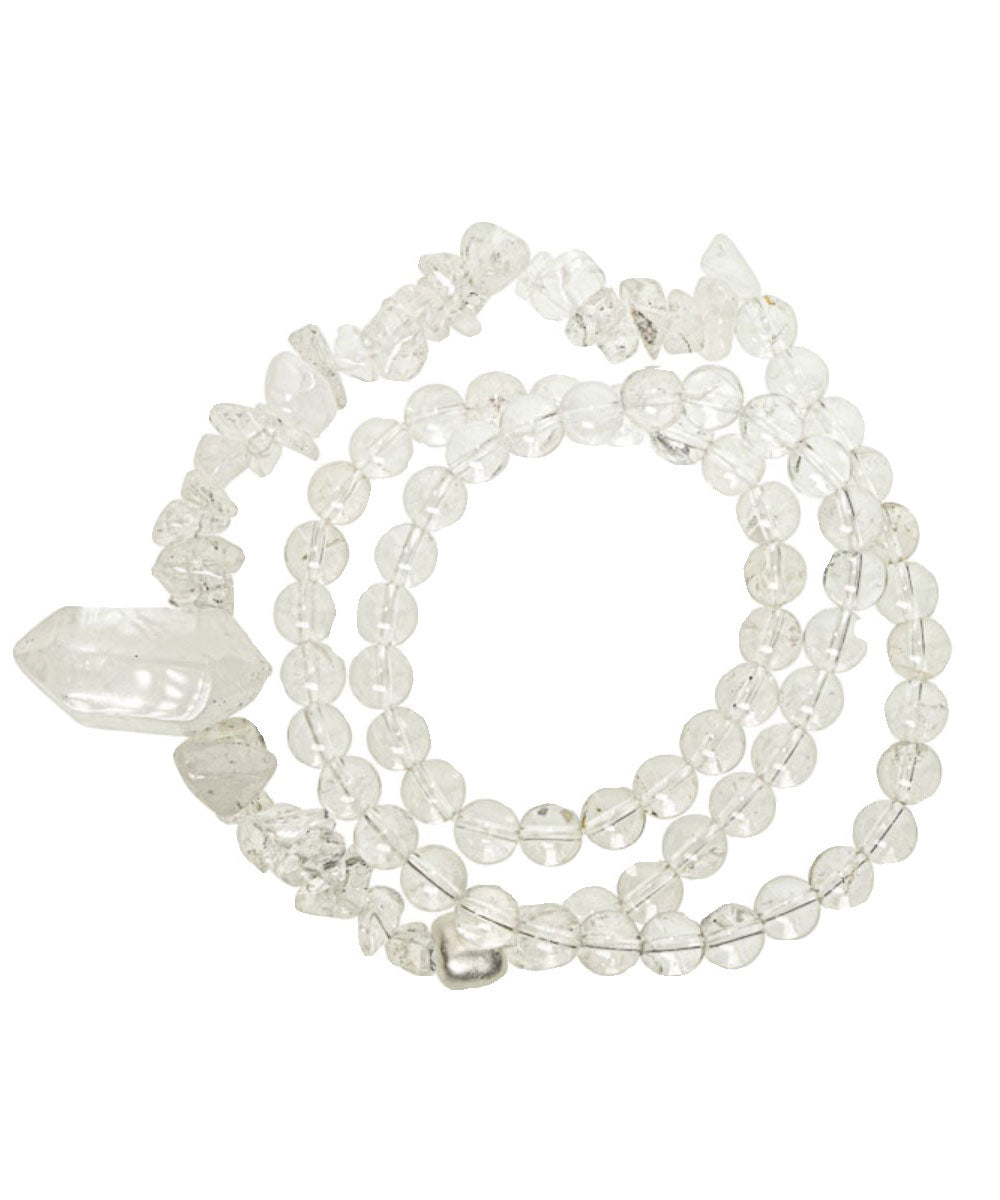 Style White Alloy Crystal Patchwork Double-Layer Unisex Chain Bracelet