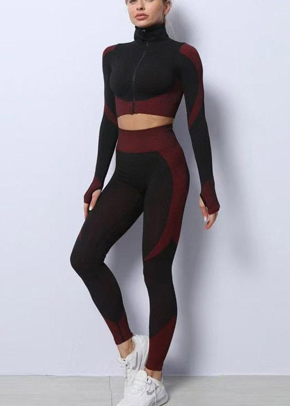 Styling Orange Seamless Sports Bra And Leggings Set Suit Gym Shark Leggings