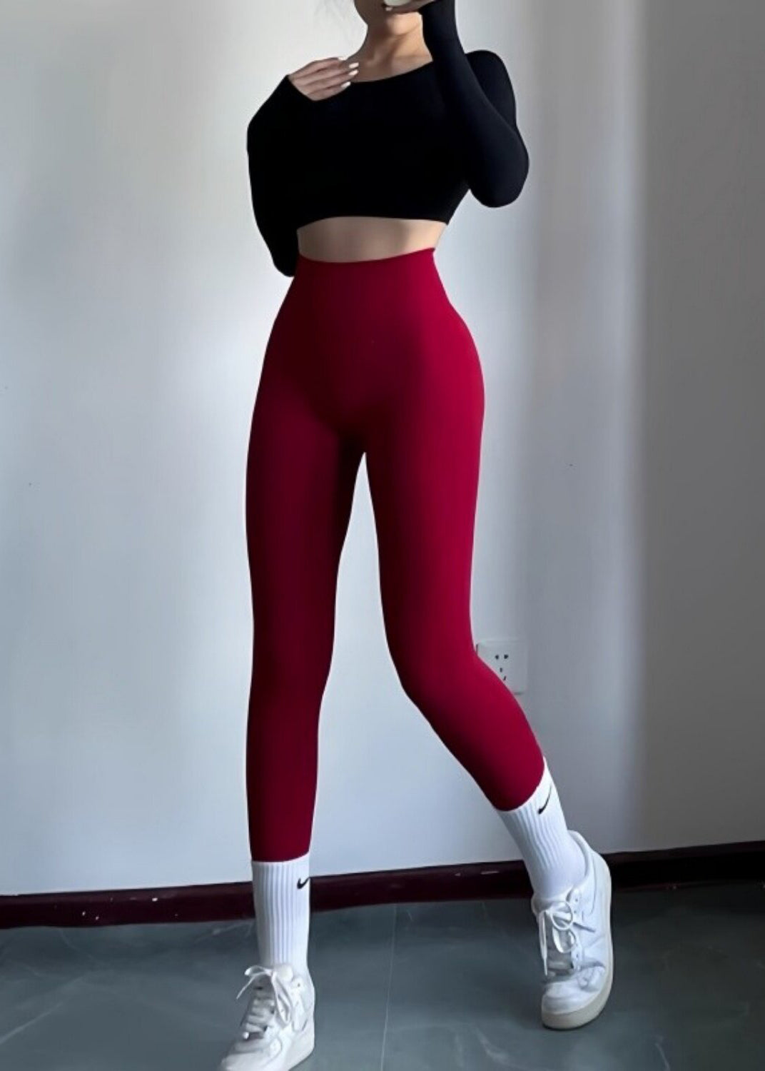Styling Red Butt Scrunch Capri Gymshark Legging