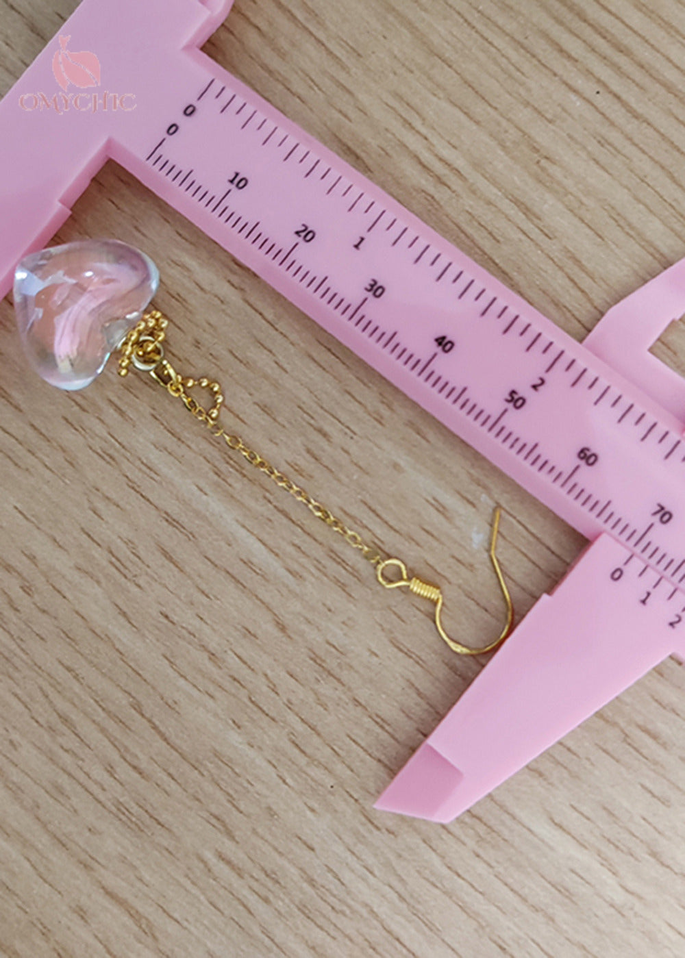 Stylish Asymmetric Design Heart-shaped Crystal Drop Earrings