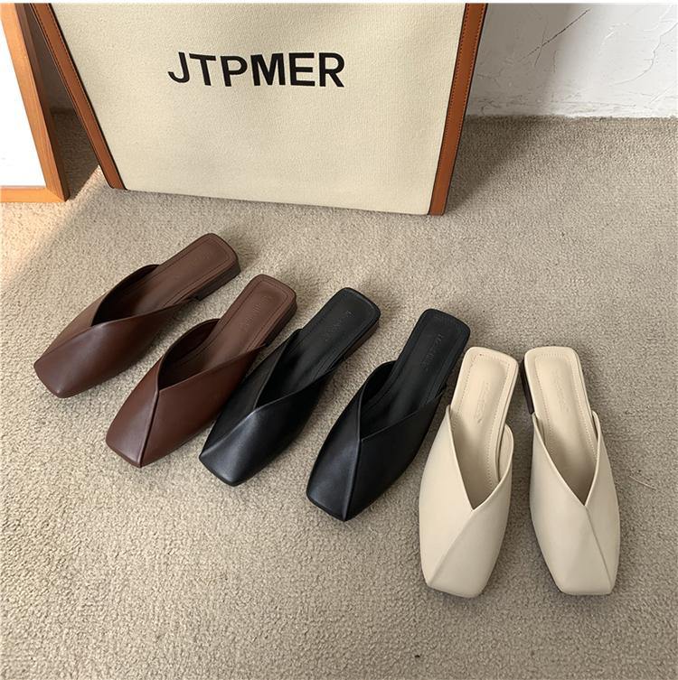 Stylish Chocolate Flat Style Slippers