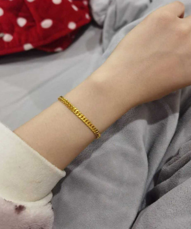 Stylish Gold Sterling Silver Overgild Charm Bracelet