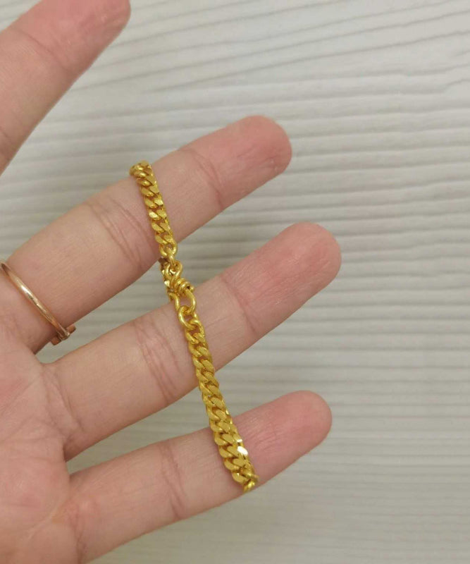 Stylish Gold Sterling Silver Overgild Charm Bracelet