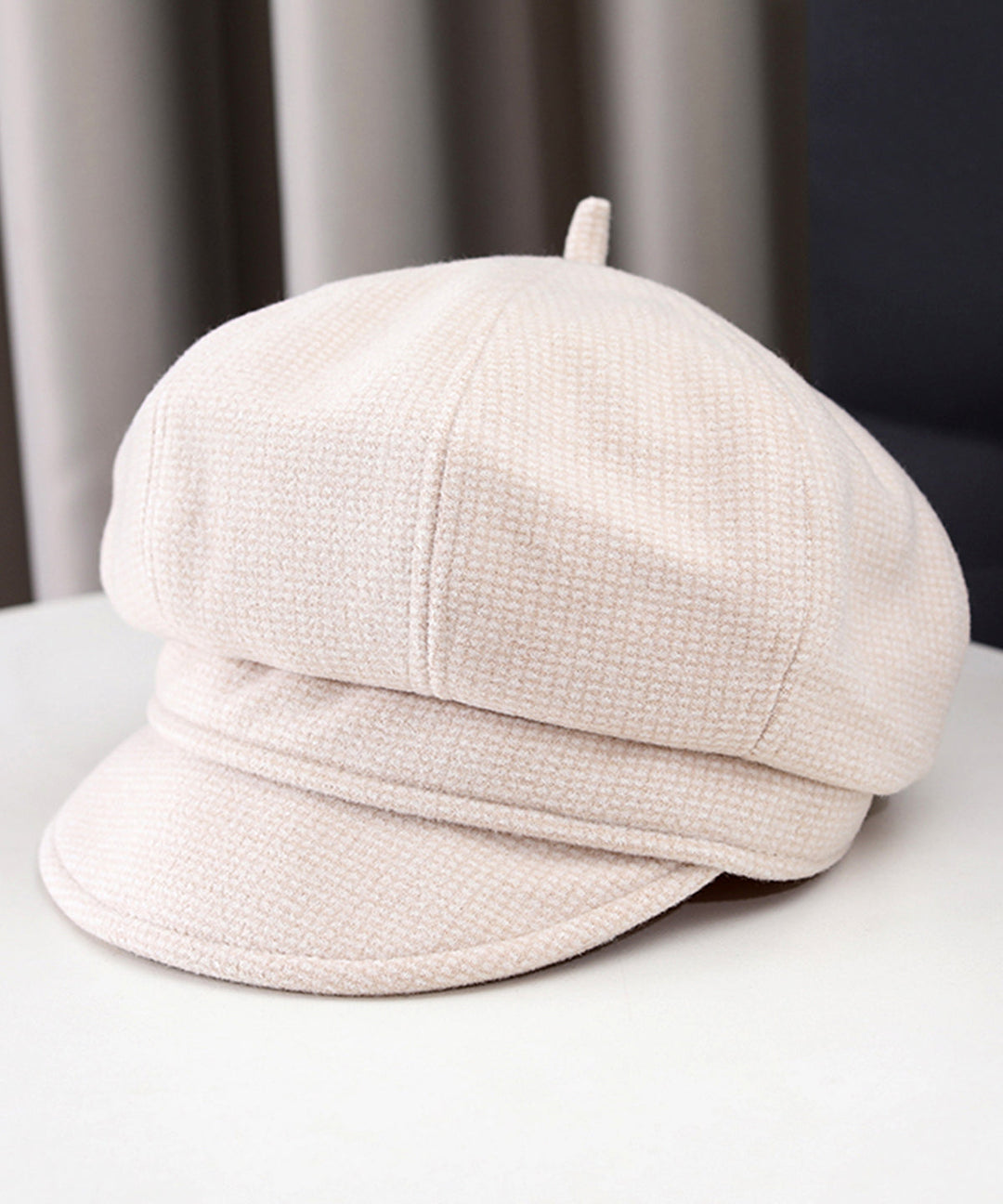 Stylish Khaki Versatile Warm Woolen Beret Hat