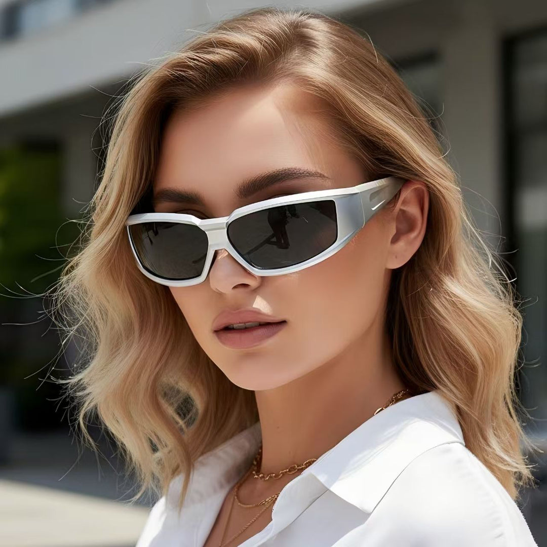 Stylish New Men's And Women's Silver Sunglasses
