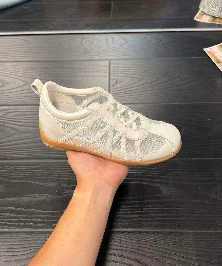 Stylish Pink Breathable Mesh Wedge Heels Shoes Splicing