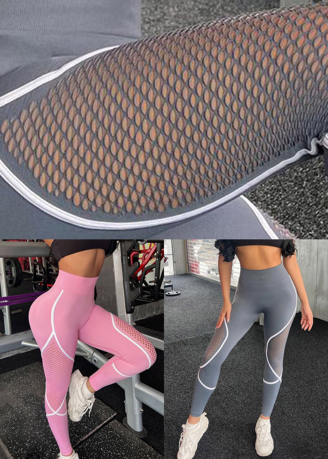 Stylish Pink High Waist Capri Gym Shark Leggings