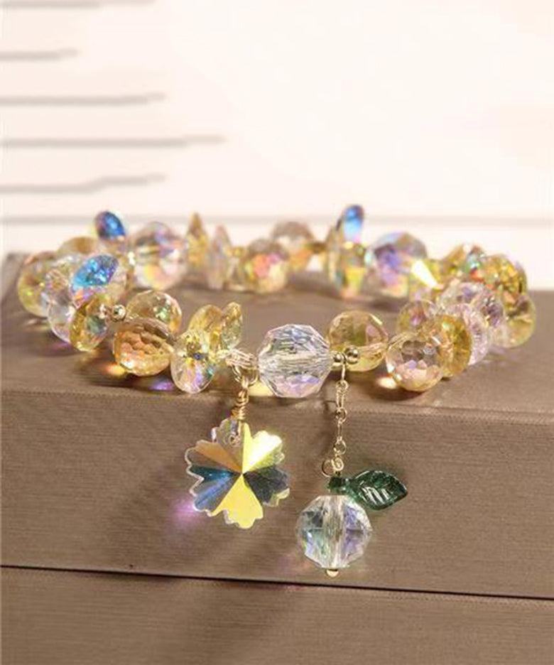 Stylish Purple Alloy Crystal Bracelet Charm Bracelet