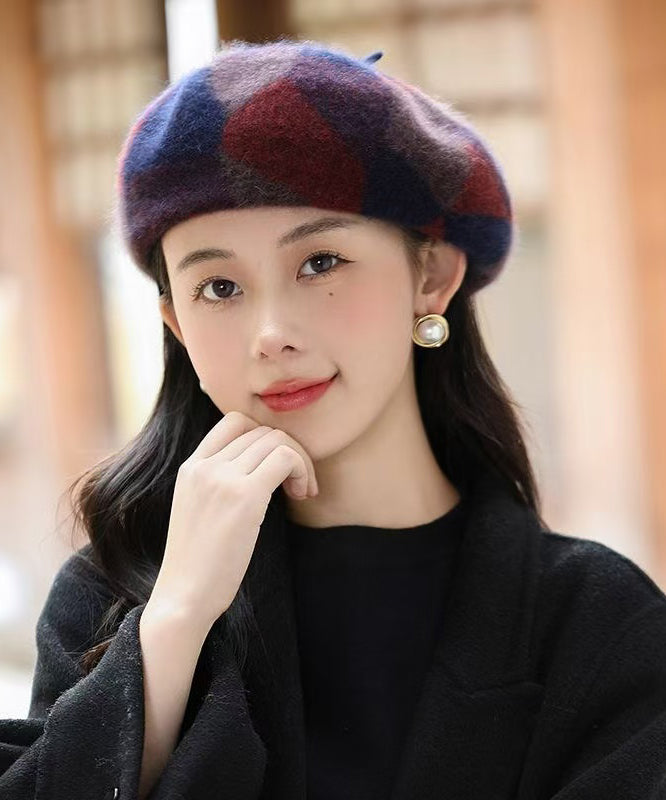 Stylish Red Cozy Warm Woolen Beret Hat