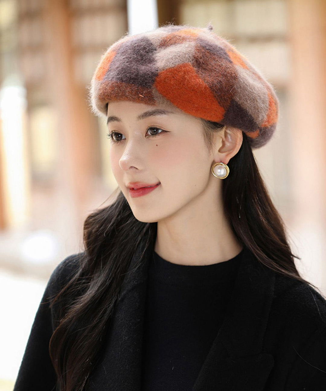 Stylish Red Cozy Warm Woolen Beret Hat