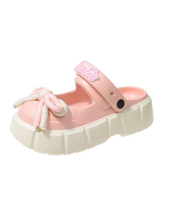 Stylish Rose Platform Hollow Out Slide Sandals - Omychic