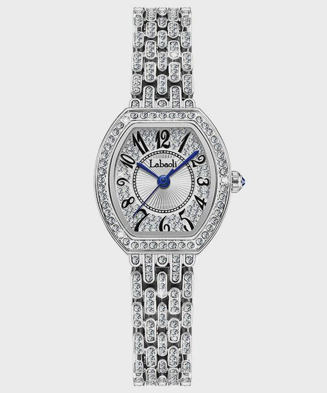 Stylish Rose Stainless Steel Zircon Quartz Movement Watches