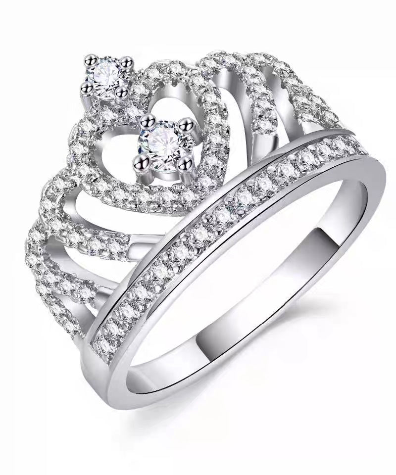 Stylish Silk Alloy Hollow Out Zircon Rings - Omychic