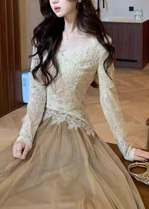 Stylish V Neck Hollow Out Lace T Shirt Top Fall