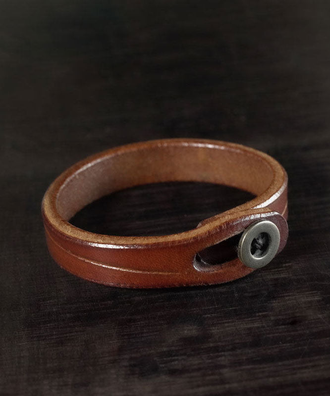 Stylish Versatile Faux Leather Unisex Bangles
