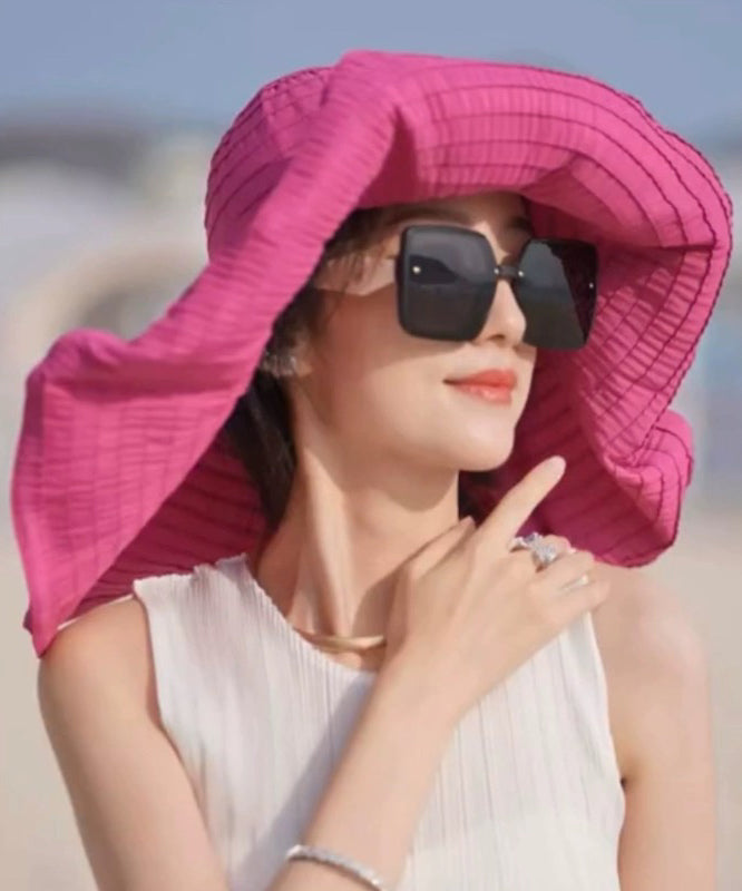 Summer Beige Large Brim Breathable Sun Hat