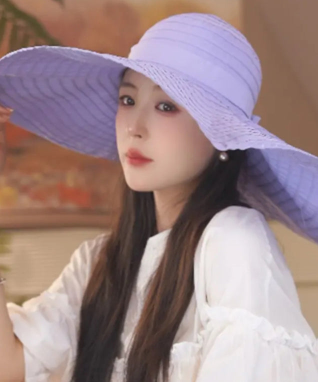 Summer Beige Large Brim Breathable Sun Hat