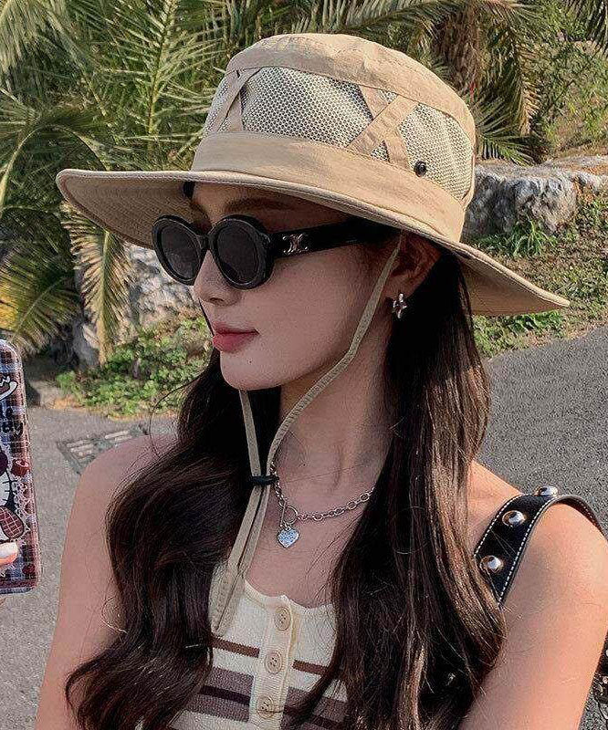 Summer Black Big Brimmed Outdoor Bucket Hat