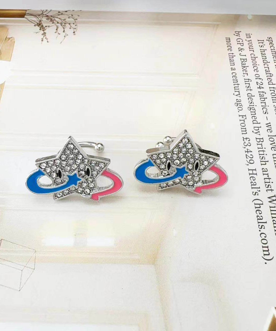 Sweet Cool Style Zircon Star Earbone Clip